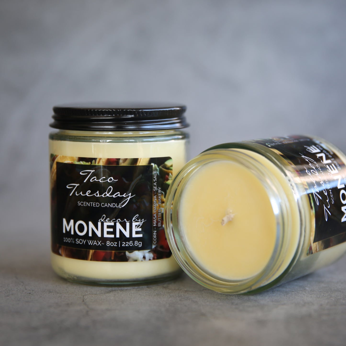 Taco Tuesday Scented 8oz 100% Soy Wax Candle Glass Jar