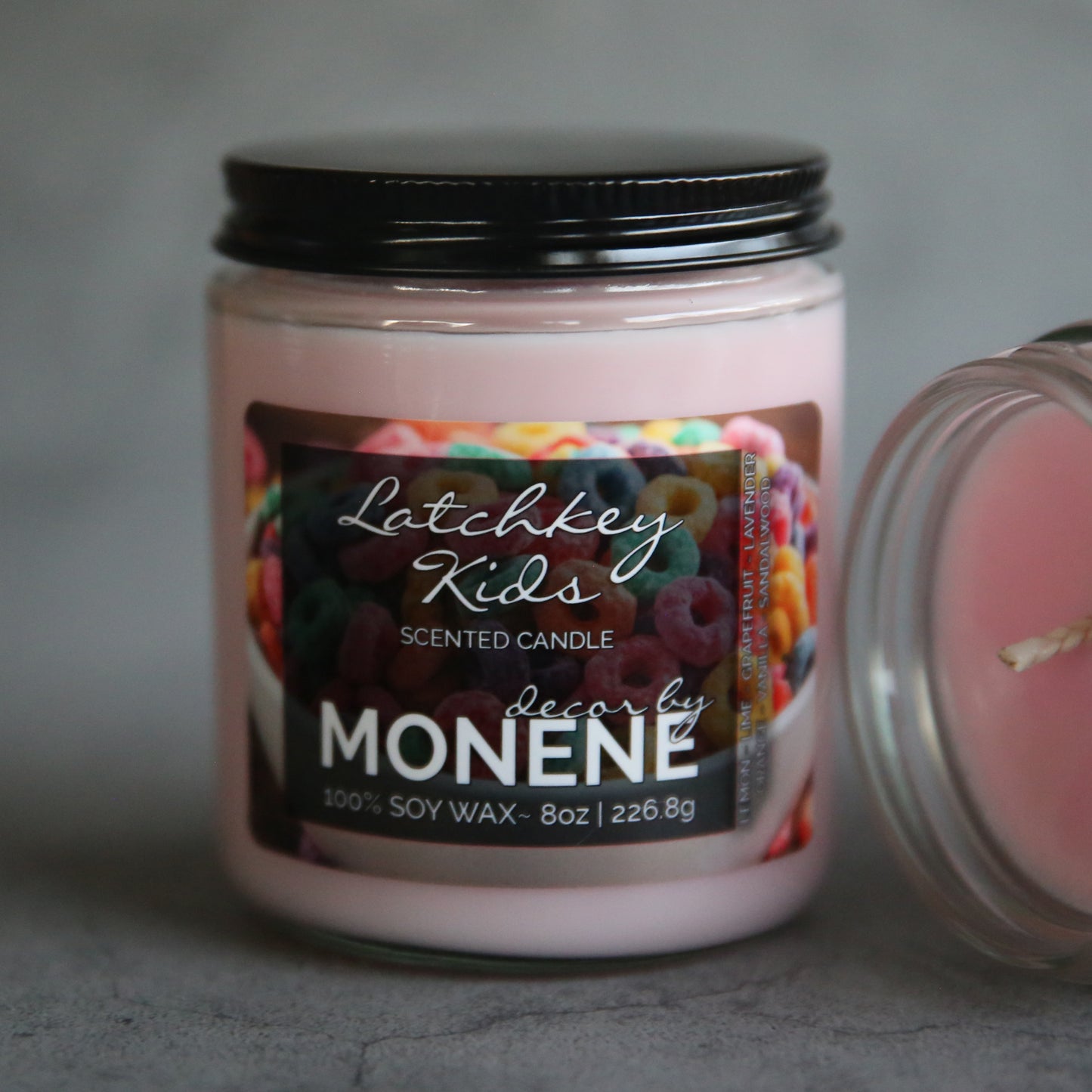 Latchkey Kids Scented 8oz 100% Soy Wax Jar Candle