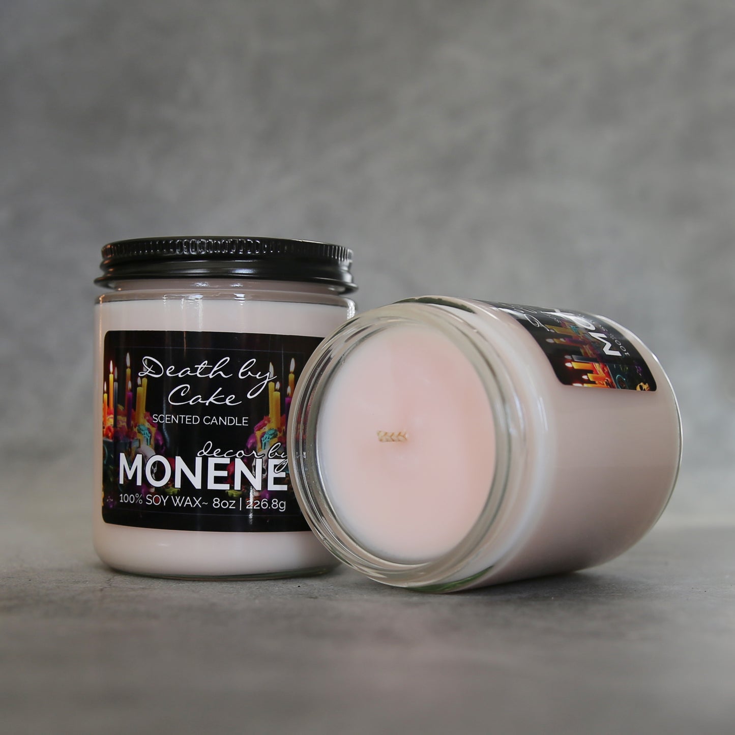 Death by Cake Scented 8oz Jar Candle 100% Soy Wax