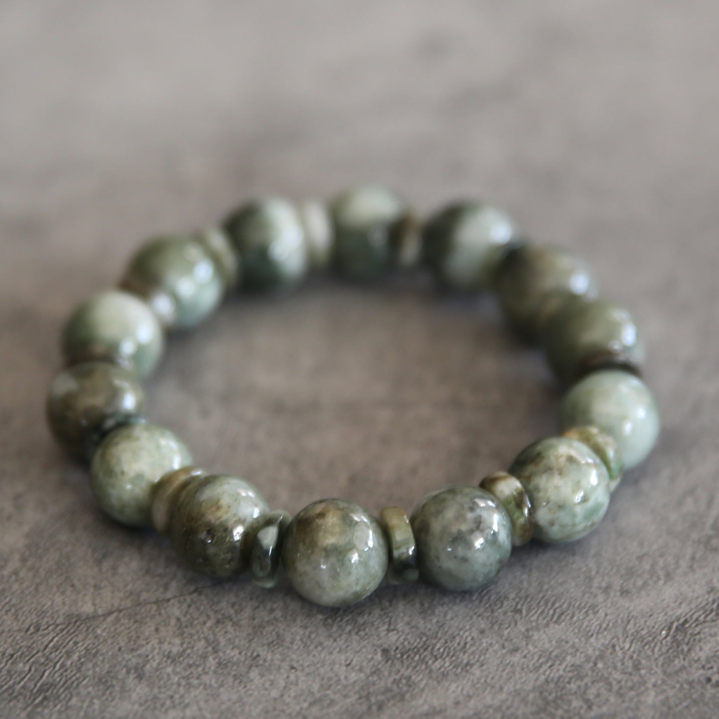 Jade Stretch Bracelet #7