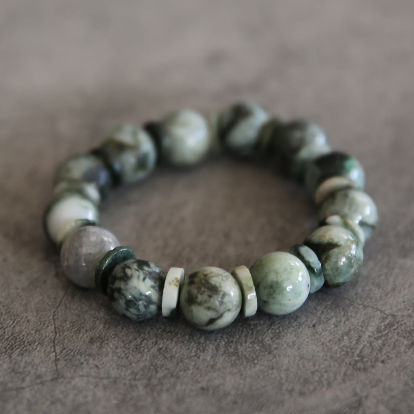 Jade Stretch Bracelet #9
