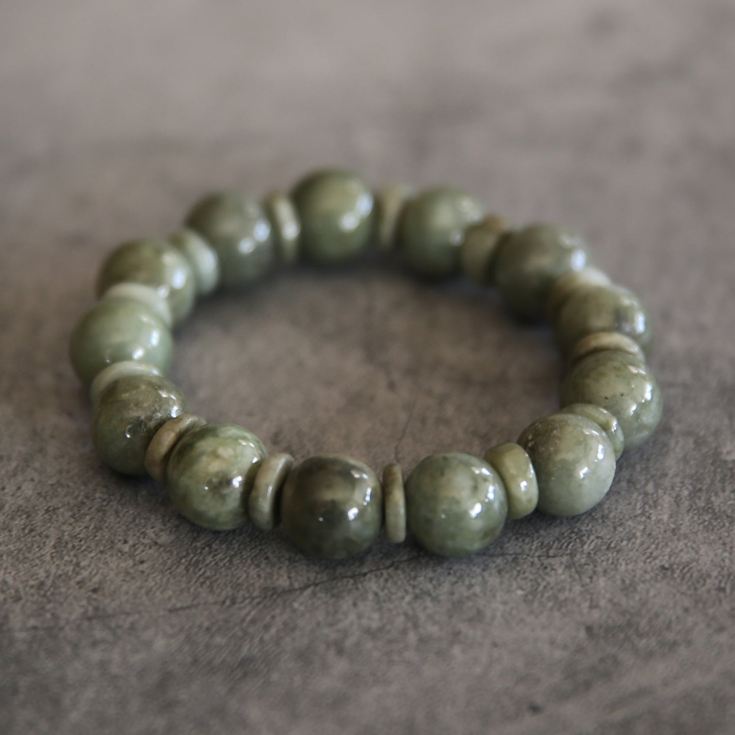 Jade Stretch Bracelet #10