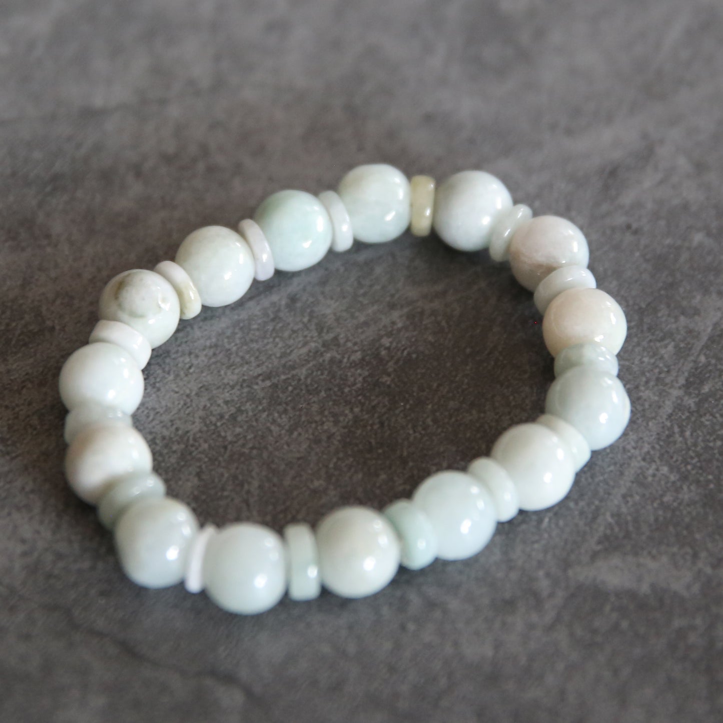 Jade Light Green Stretch Bracelet #4