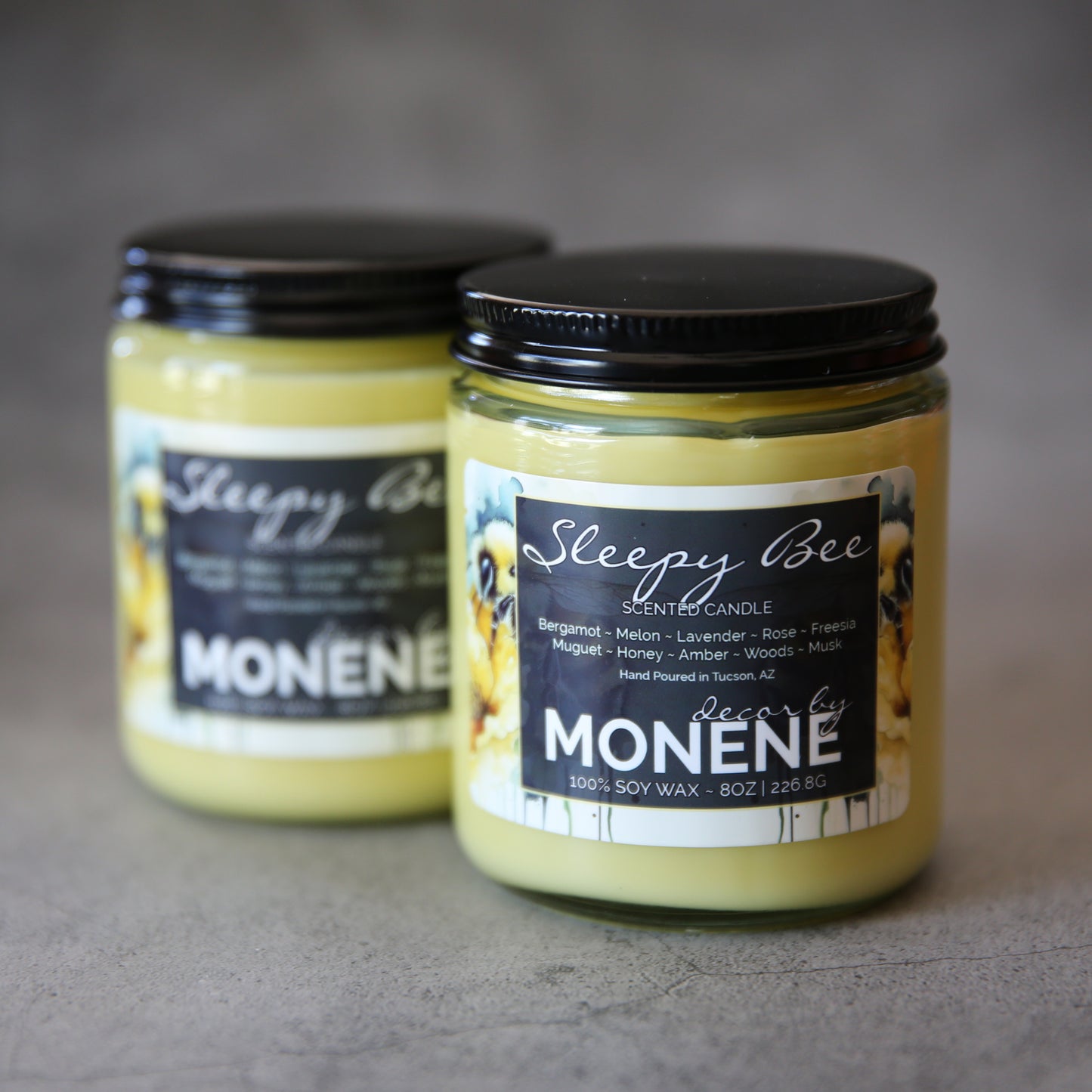 Sleepy Bee Scented 8oz Soy Wax Jar Candle