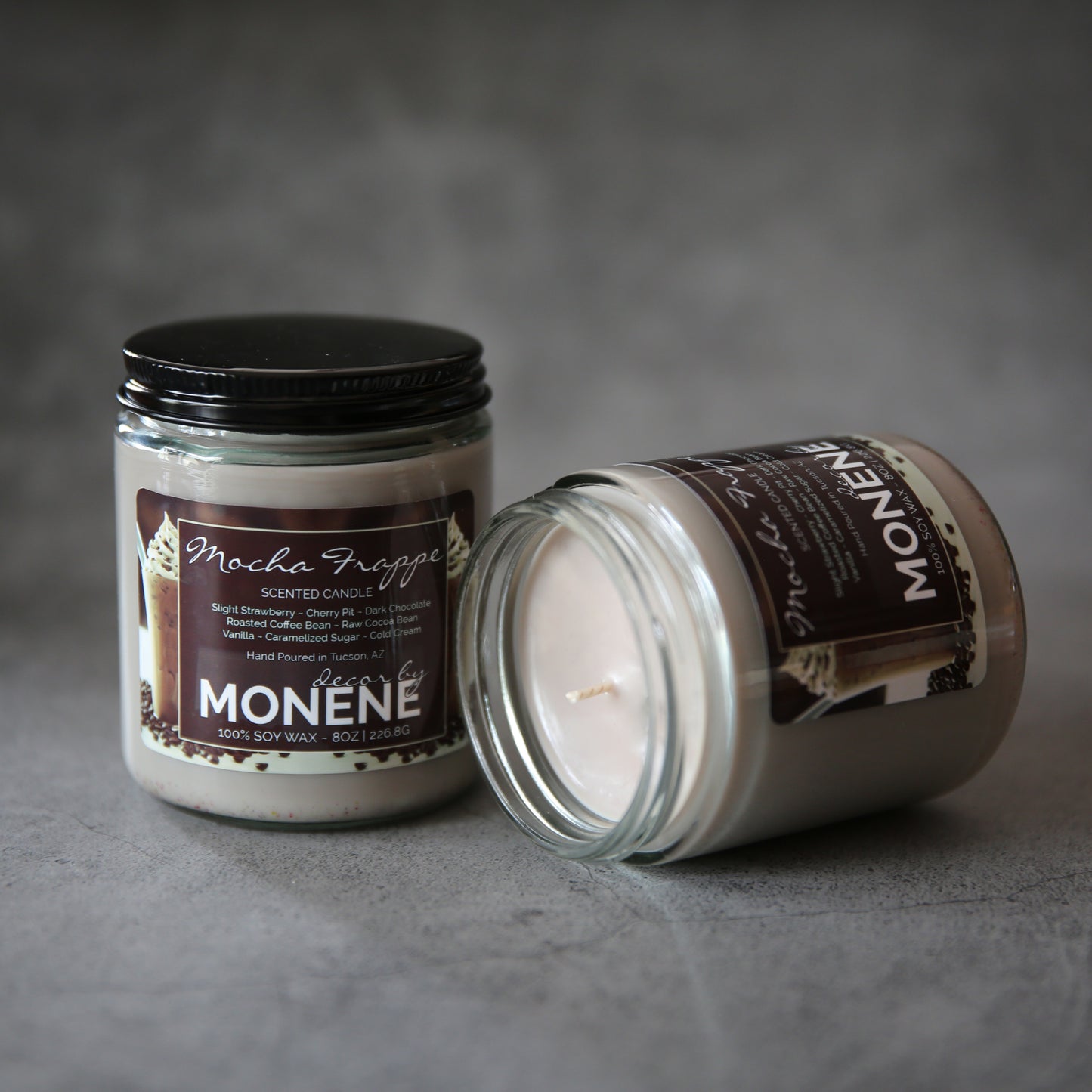 Mocha Frappe Scented 8oz Soy Wax Candle