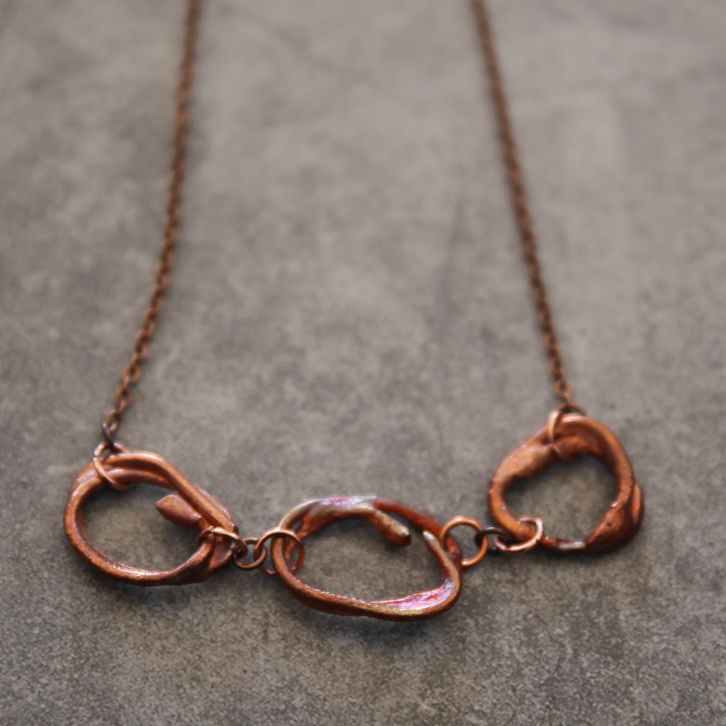 "Halo Trinity" Copper Necklace