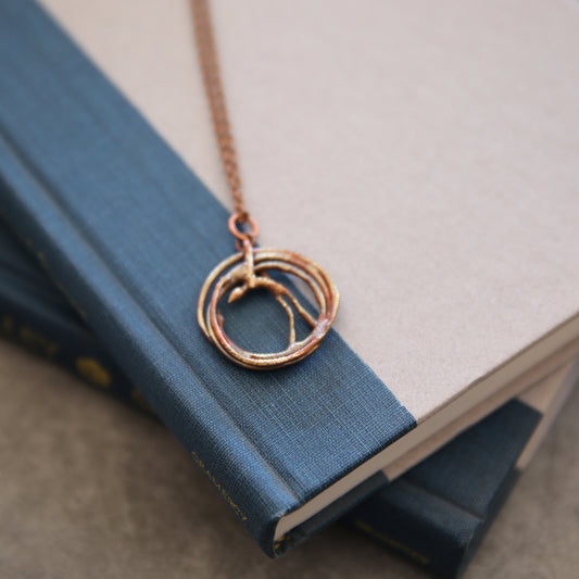 "Molten Flight" Copper Necklace