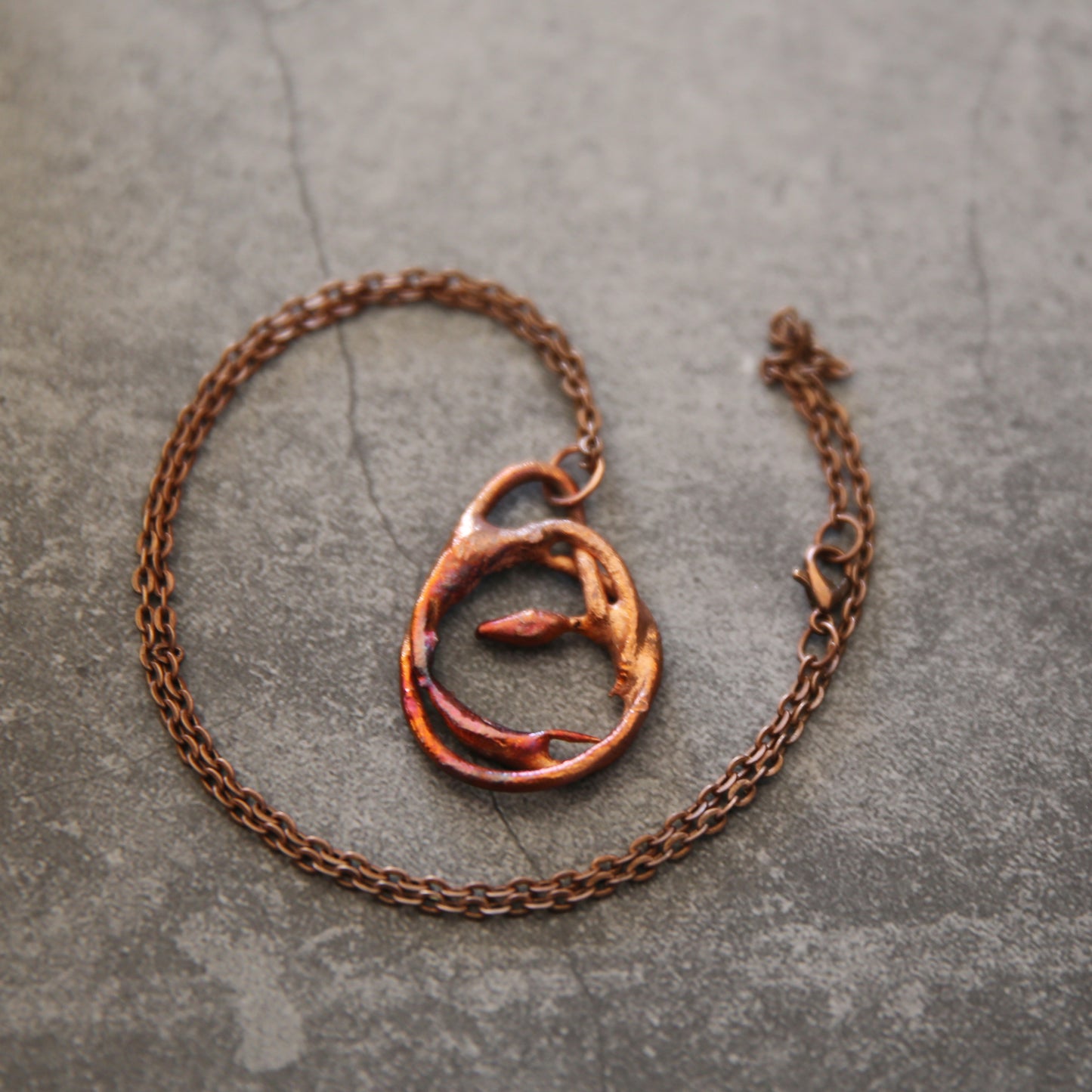 "Cindercrest" Copper Necklace