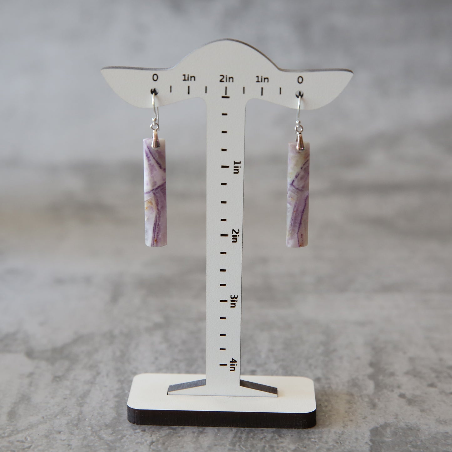 Mineral Muse | Petrified Fluorite and Sterling Silver Earrings
