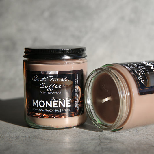 But First, Coffee Scented 8oz Soy Wax Candle
