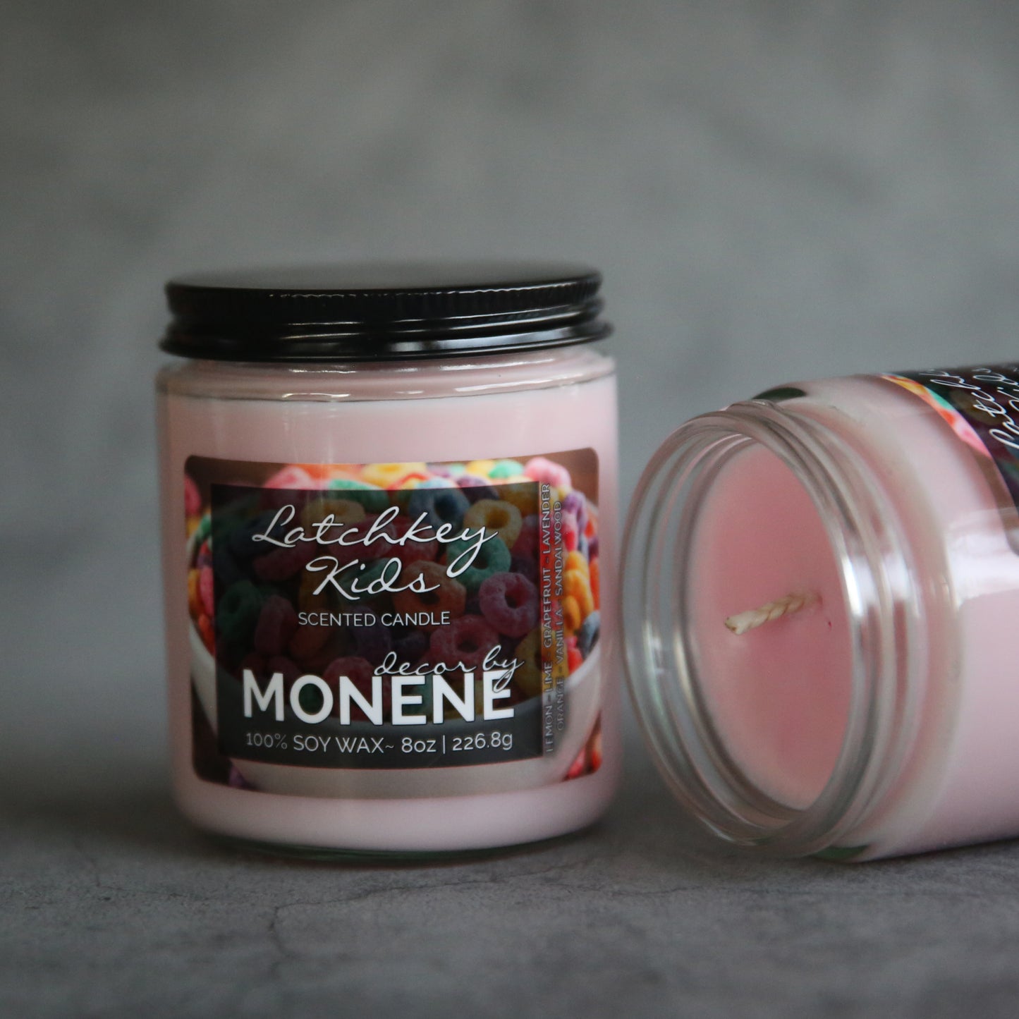 Latchkey Kids Scented 8oz 100% Soy Wax Jar Candle