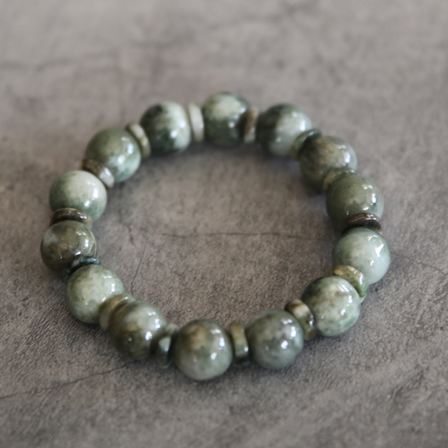 Jade Stretch Bracelet #7
