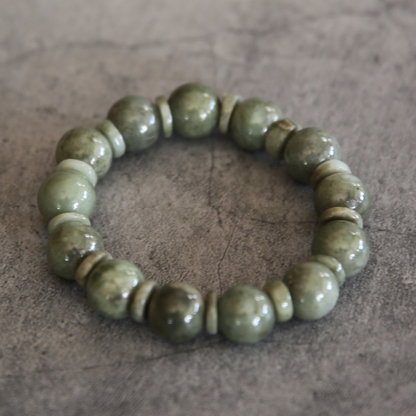 Jade Stretch Bracelet #10