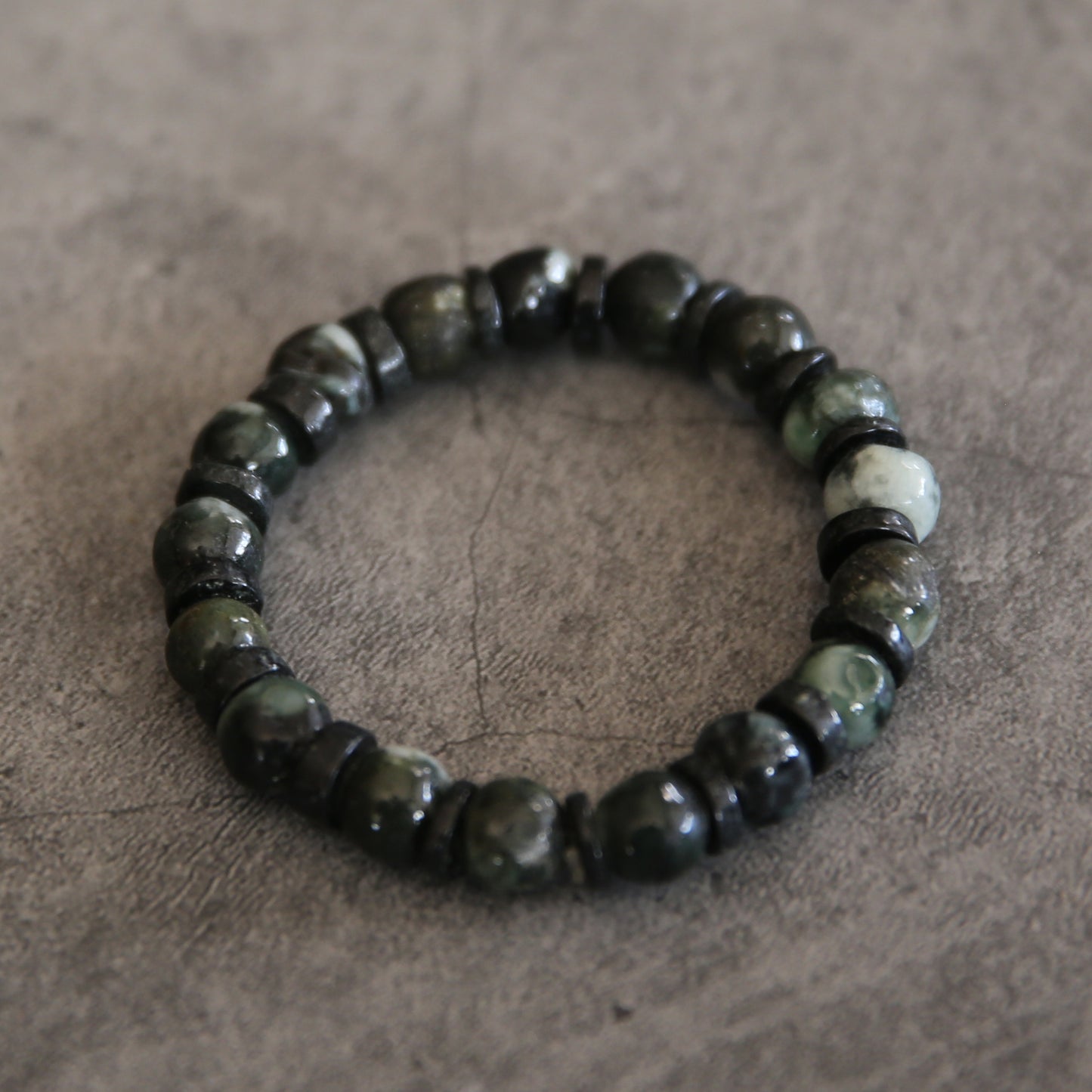 Jade Dark Stretch Bracelet #2