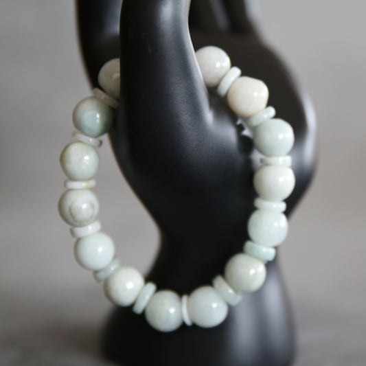 Jade Light Green Stretch Bracelet #4