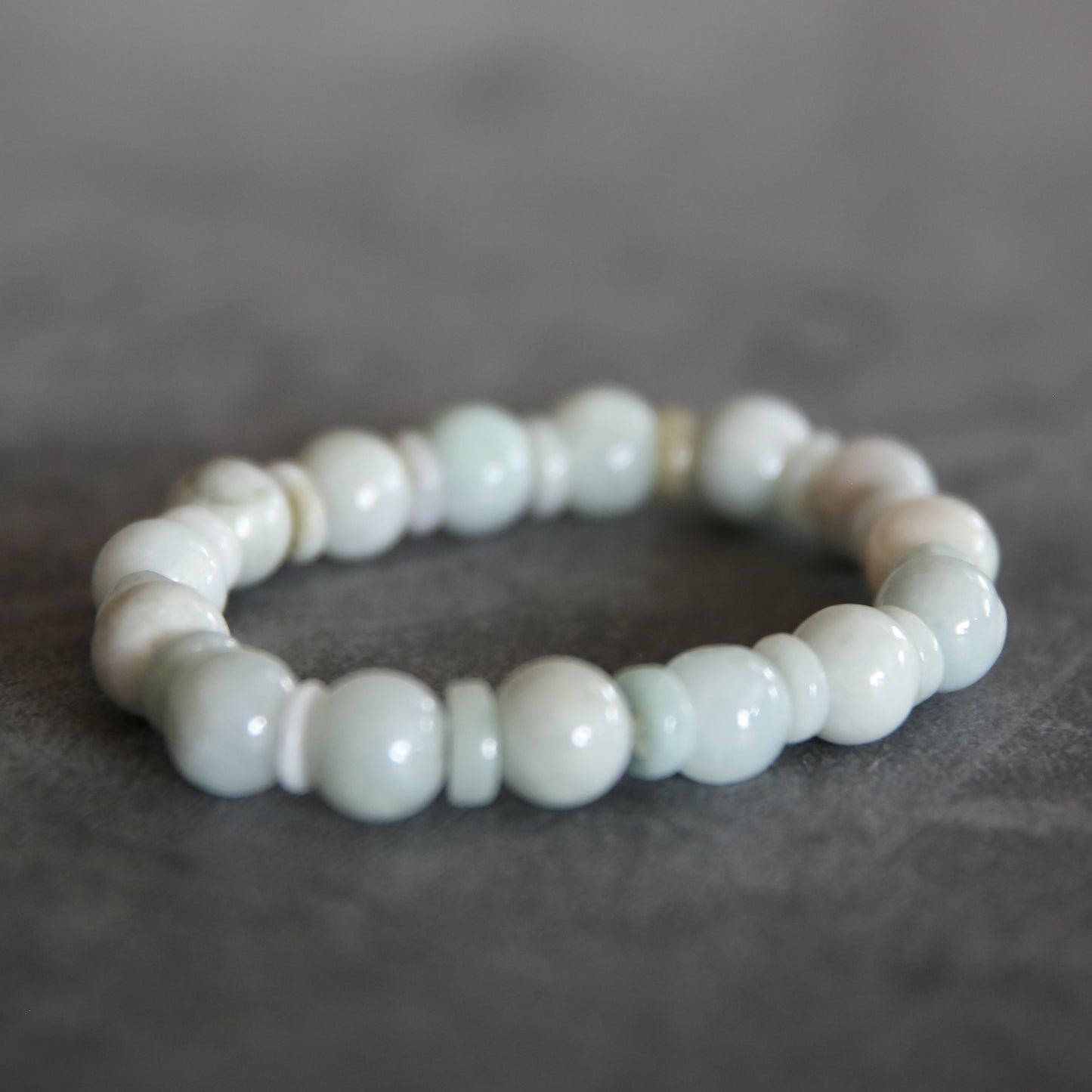 Jade Light Green Stretch Bracelet #4
