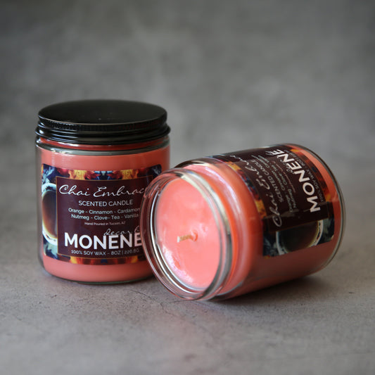 Chai Embrace Scented 8oz Soy Wax Candle