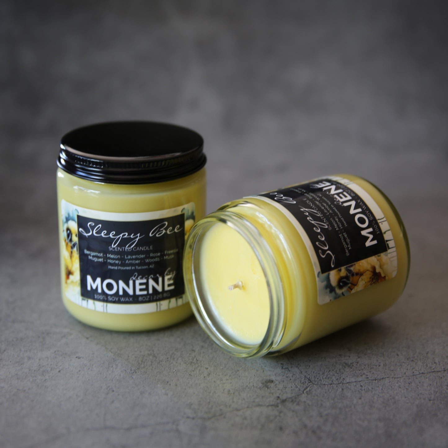 Sleepy Bee Scented 8oz Soy Wax Jar Candle