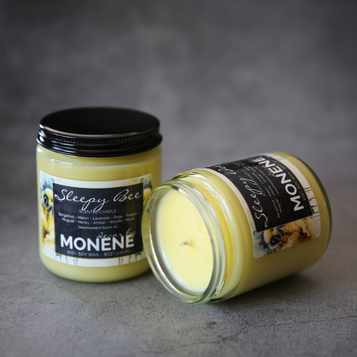 Sleepy Bee Scented 8oz Soy Wax Jar Candle