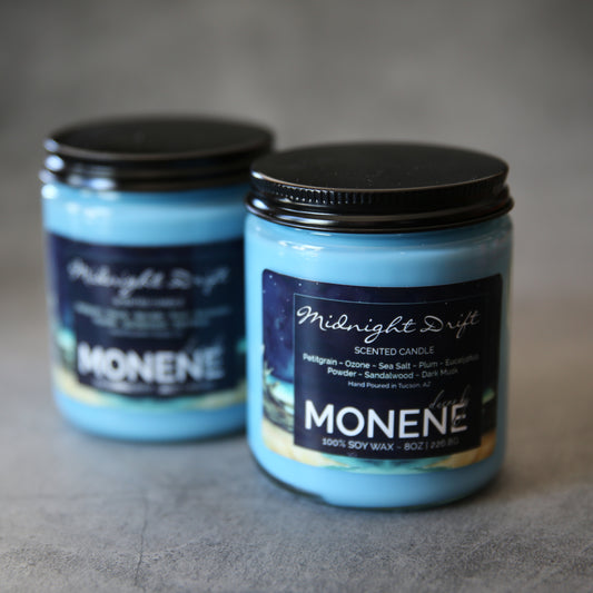 Midnight Drift 8oz Scented Soy Wax Candle