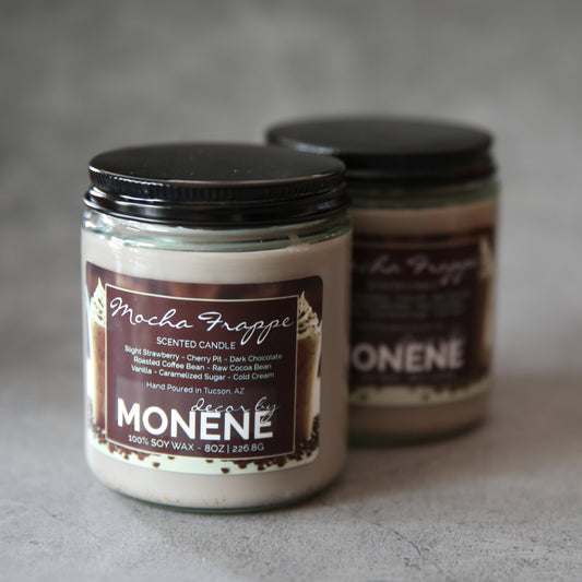 Mocha Frappe Scented 8oz Soy Wax Candle