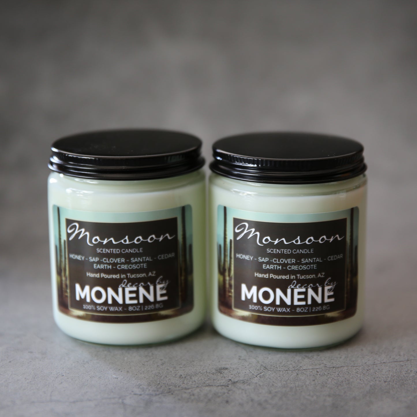 Monsoon Desert Rain Scented 8oz Soy Wax Candle