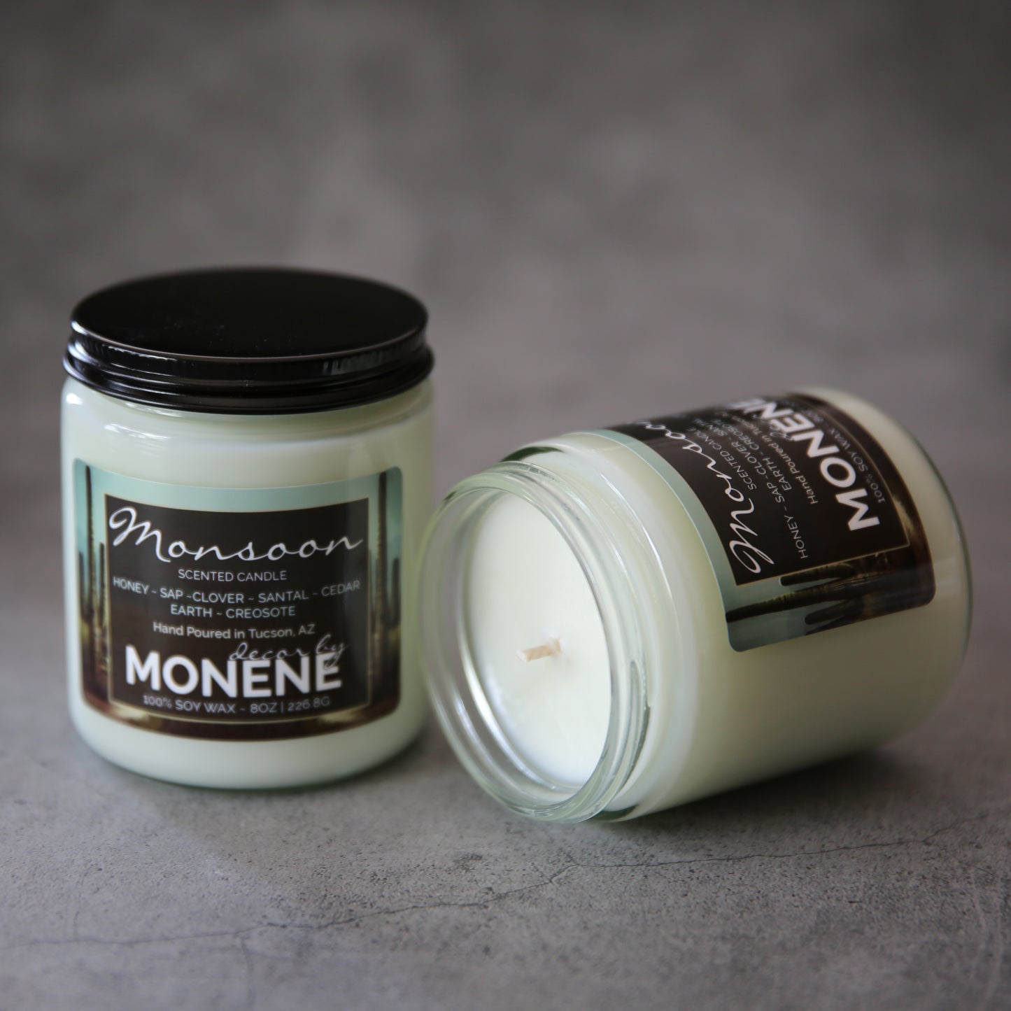 Monsoon Desert Rain Scented 8oz Soy Wax Candle