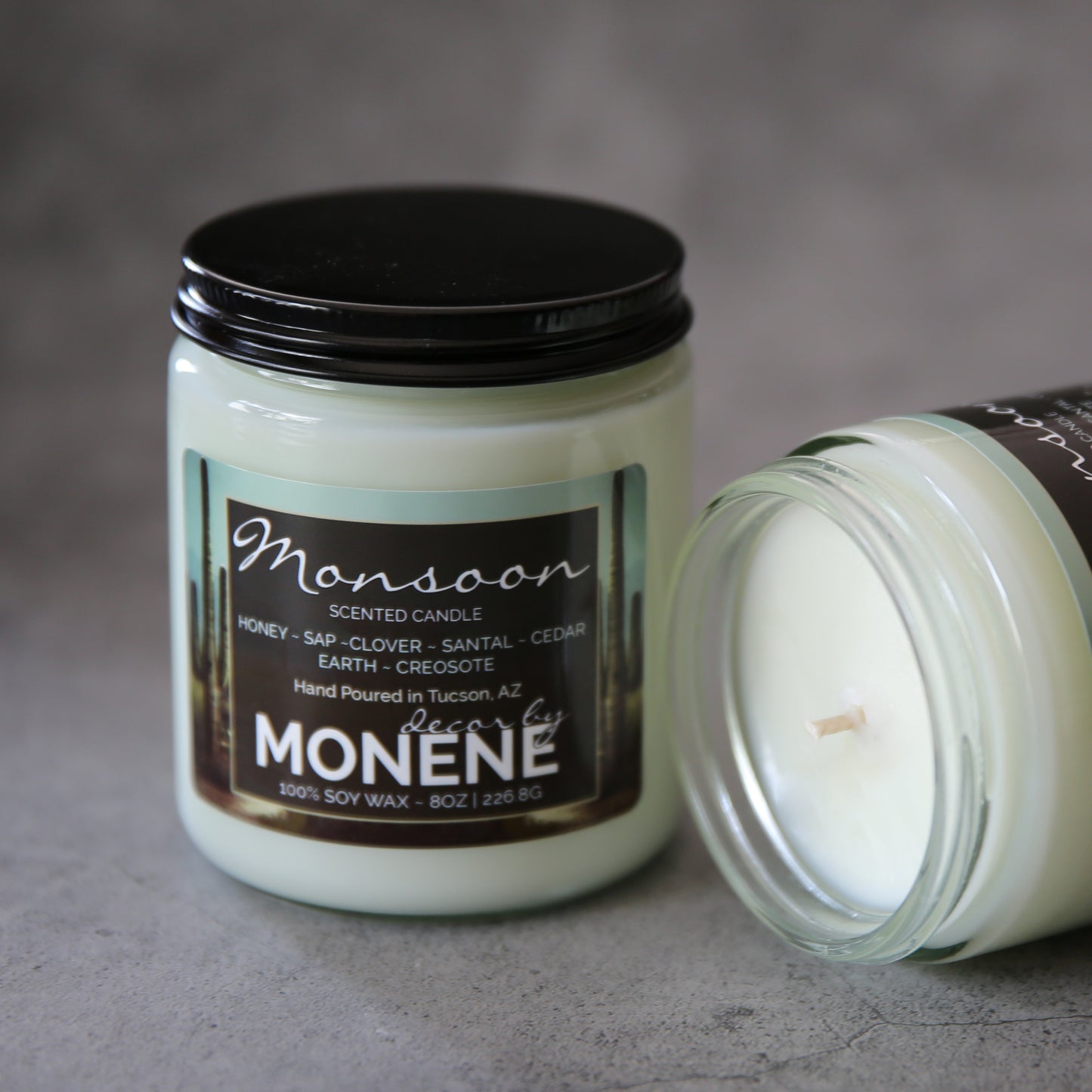 Monsoon Desert Rain Scented 8oz Soy Wax Candle