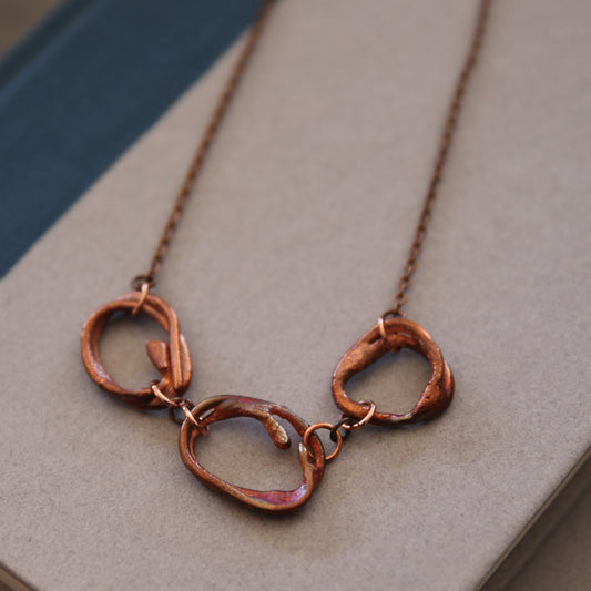 "Halo Trinity" Copper Necklace