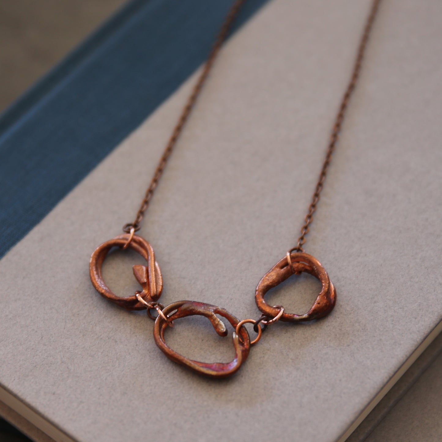 "Halo Trinity" Copper Necklace