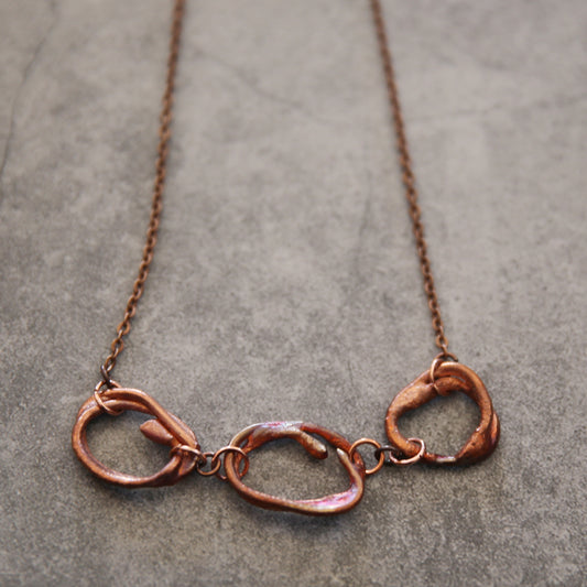 "Halo Trinity" Copper Necklace