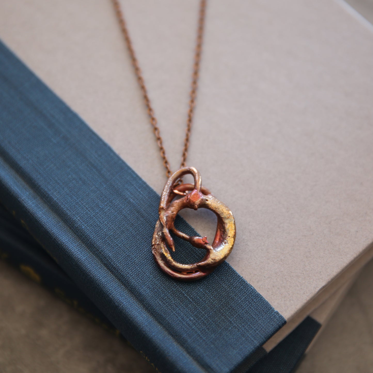 "Flamebound" Copper Necklace