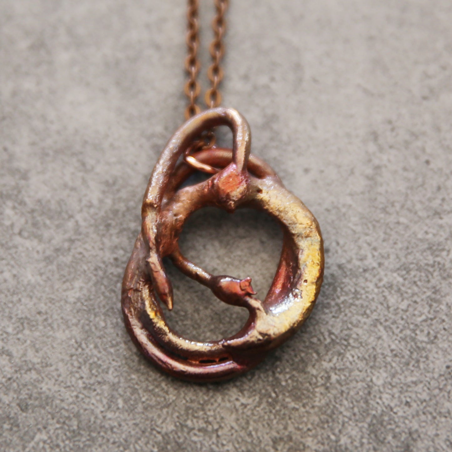 "Flamebound" Copper Necklace