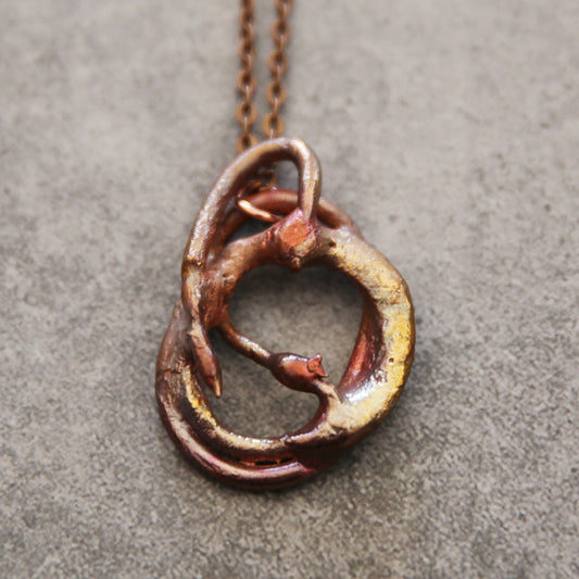 "Flamebound" Copper Necklace
