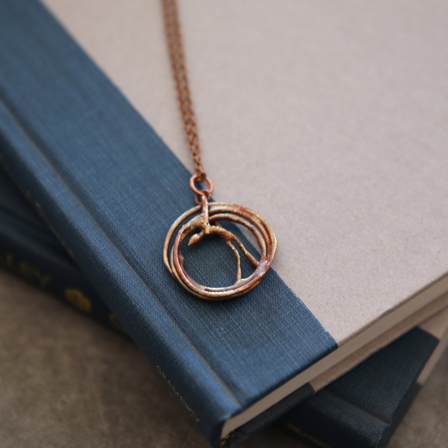 "Molten Flight" Copper Necklace