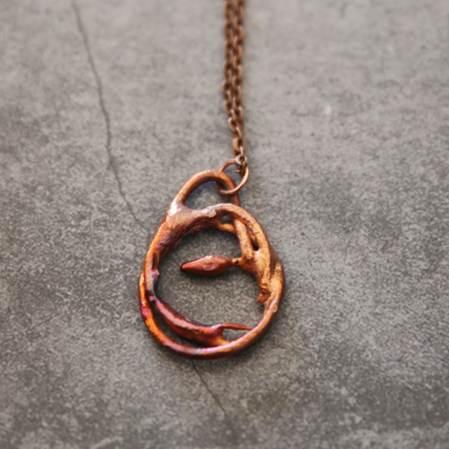 "Cindercrest" Copper Necklace