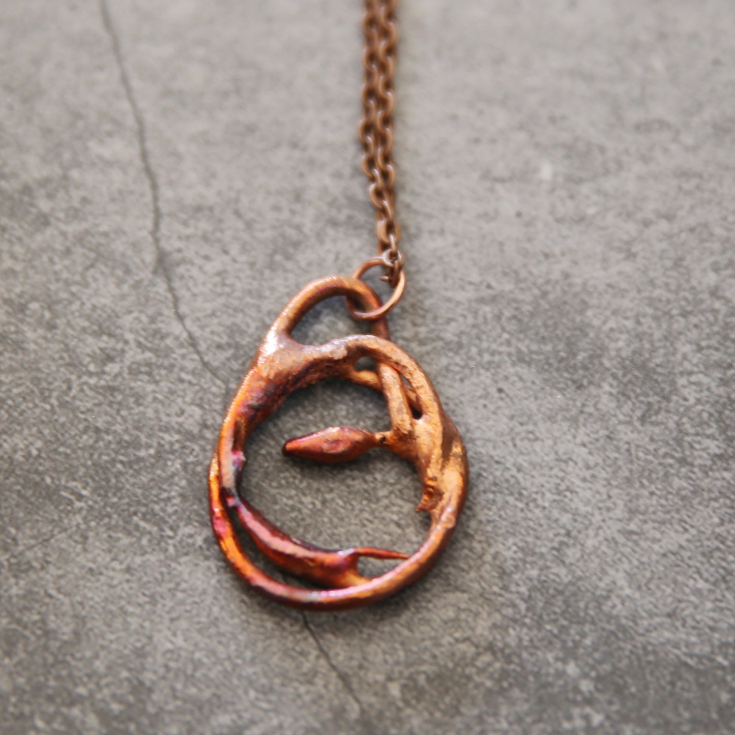 "Cindercrest" Copper Necklace