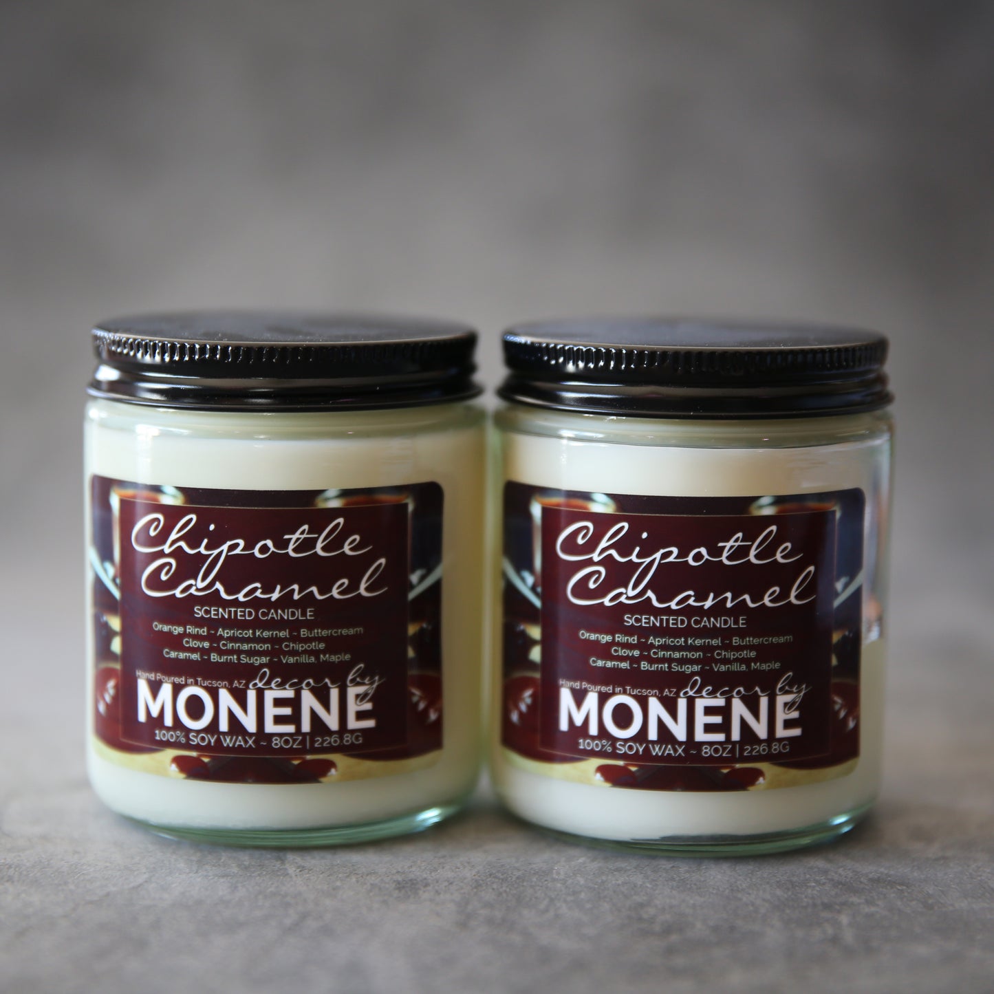 Chipotle Caramel 8oz Soy Wax Candle