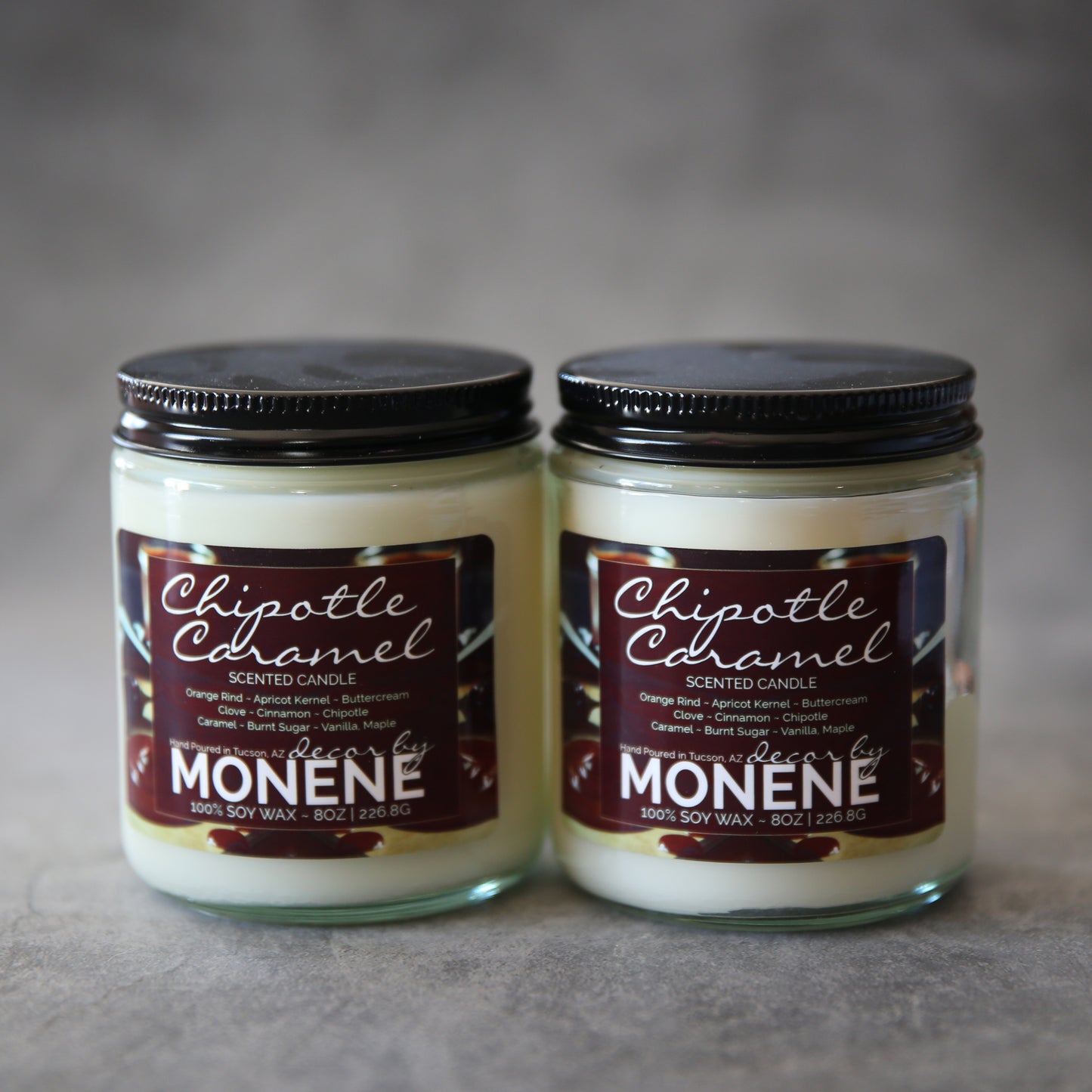 Chipotle Caramel 8oz Soy Wax Candle