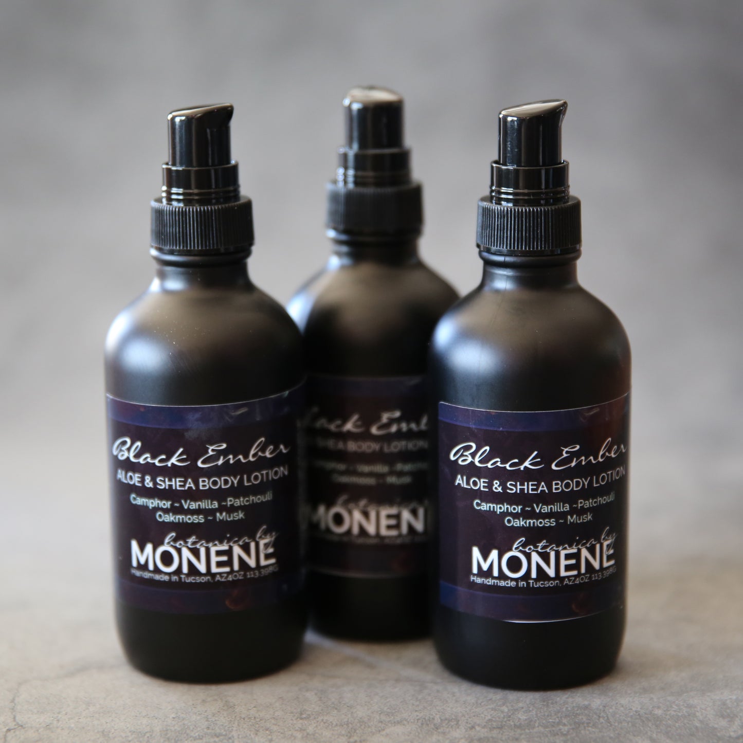 Black Ember 4oz Aloe and Shea Lotion