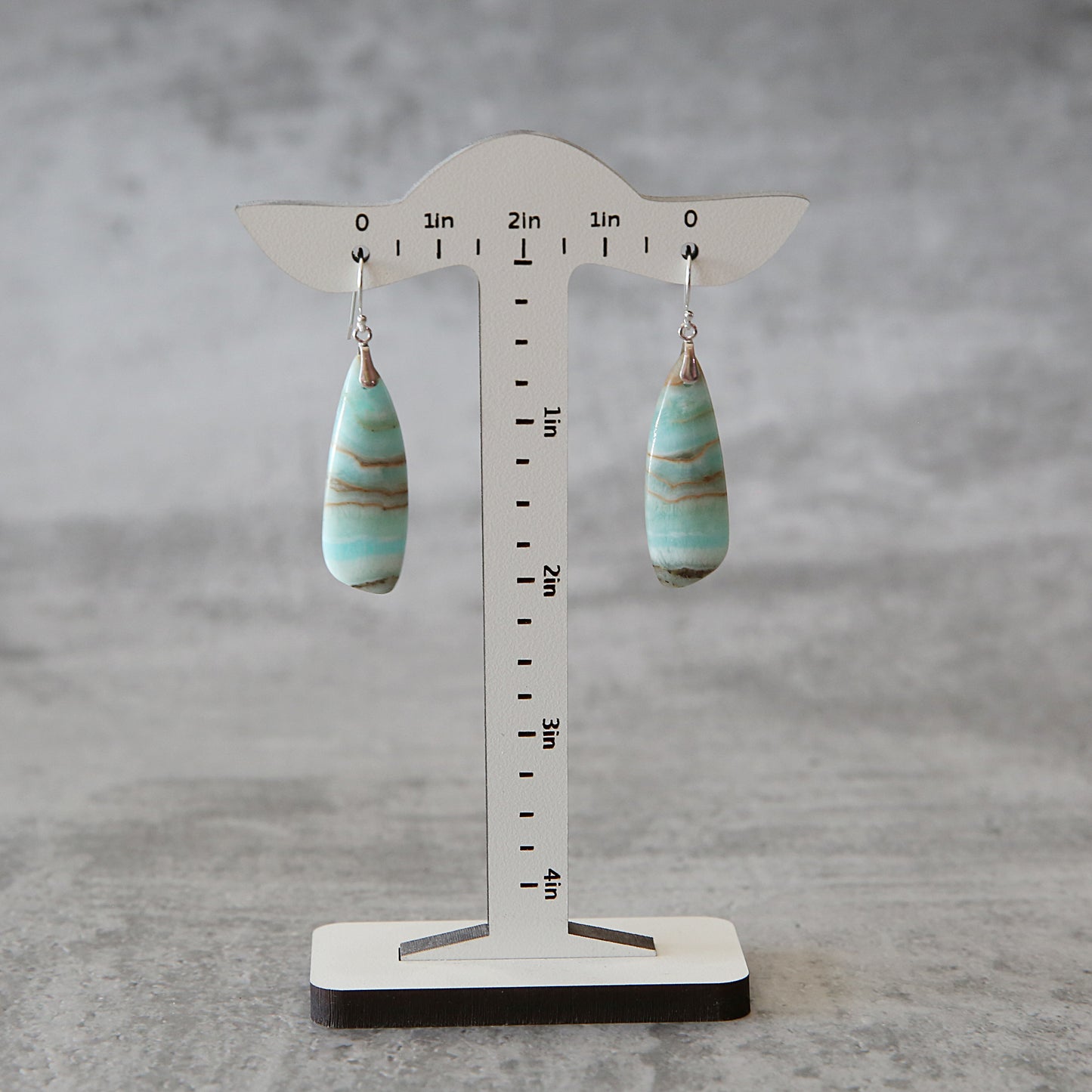 Quiet Current | Hemimorphite Sterling Silver Earrings