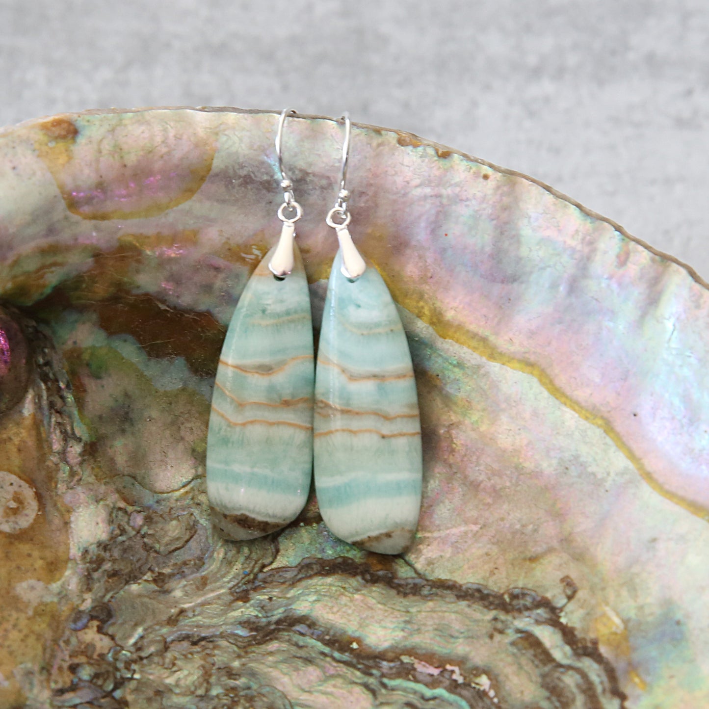 Quiet Current | Hemimorphite Sterling Silver Earrings