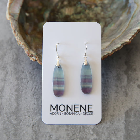 Blue Hour | Fluorite and Sterling Earrings