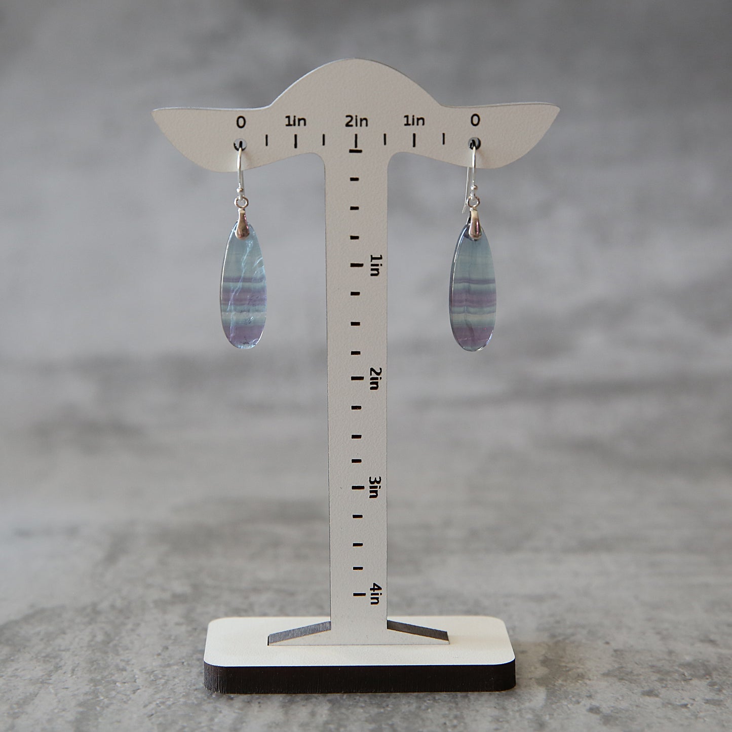 Blue Hour | Fluorite and Sterling Earrings