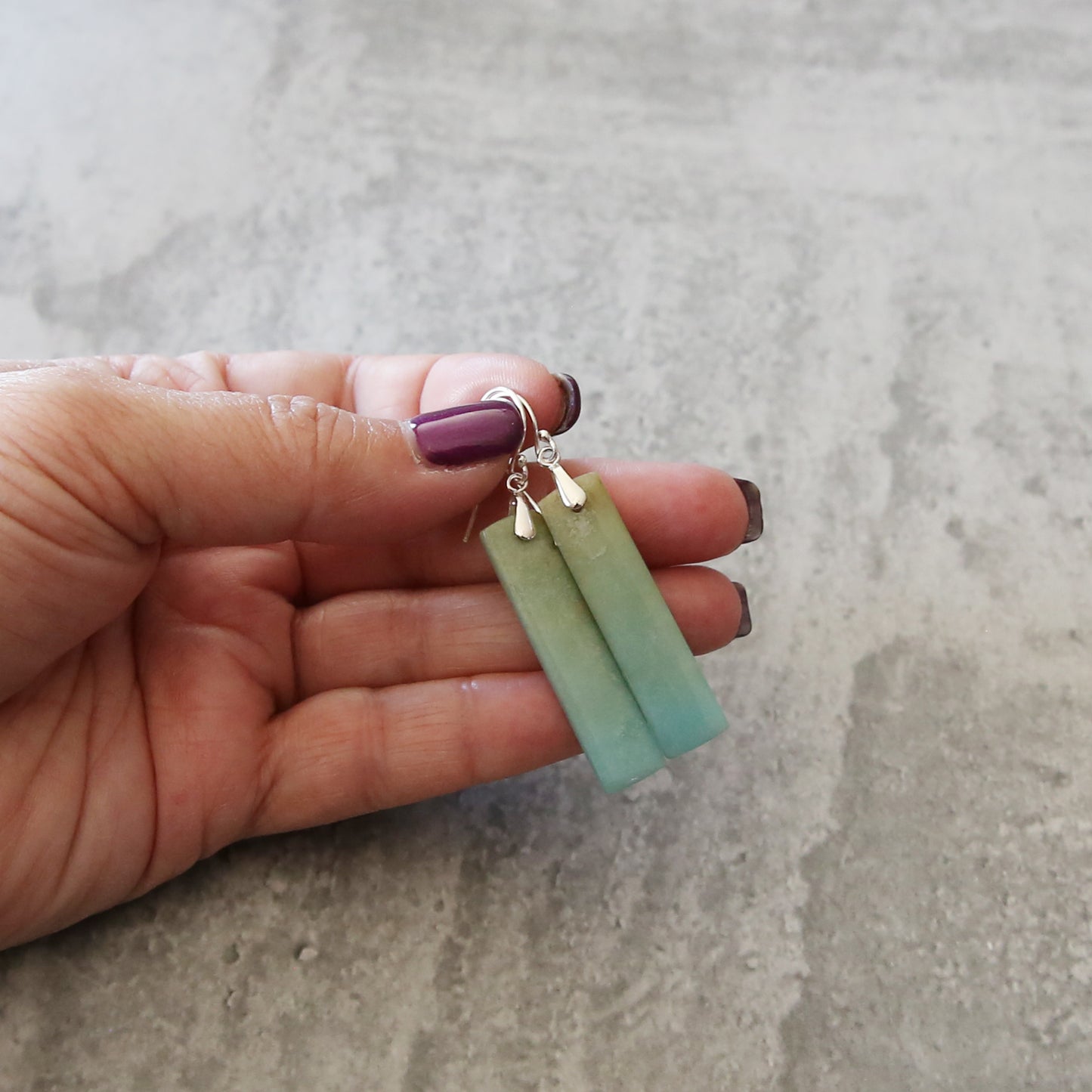 Lagoon Light Earrings | Amazonite and Sterling
