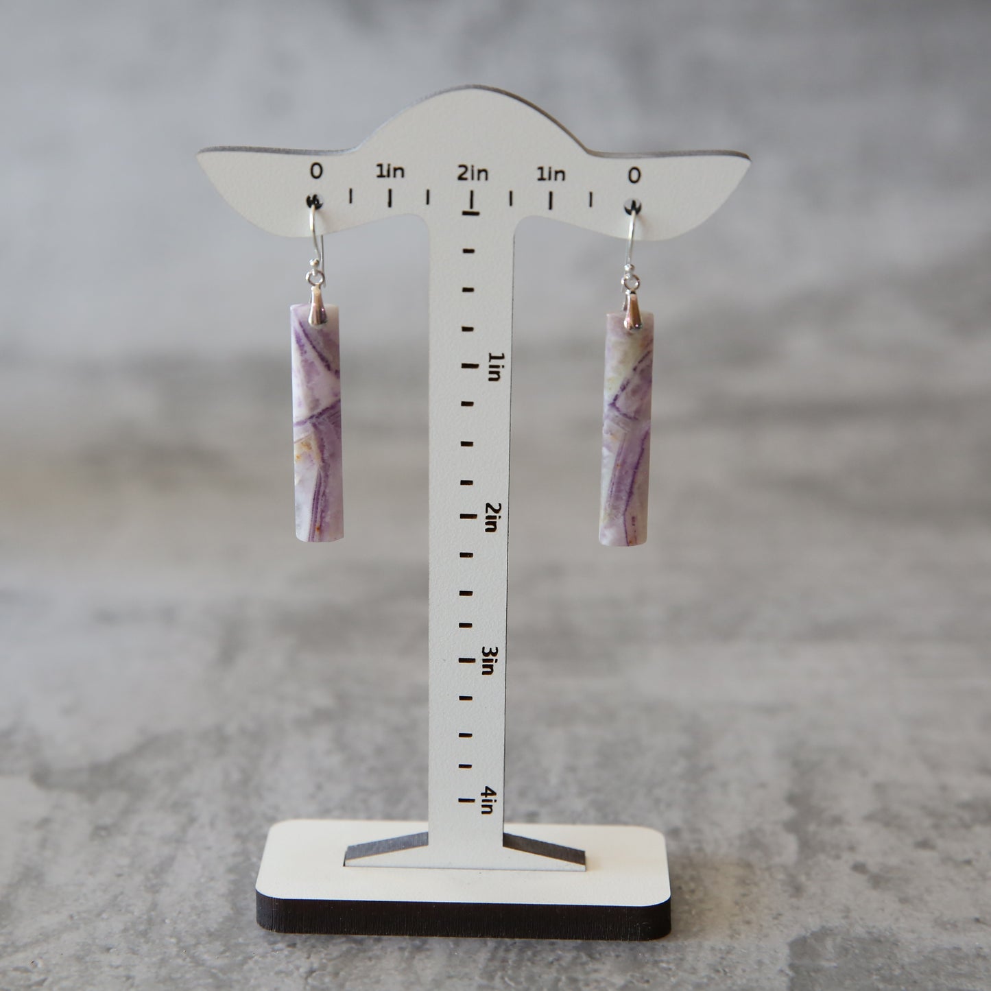 Mineral Muse | Petrified Fluorite and Sterling Silver Earrings